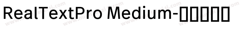 RealTextPro Medium字体转换